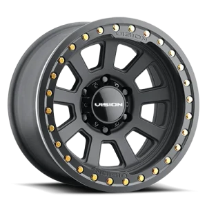 Vision Wheel Off-Road – 350 OJOS – Black – 15″x8″ -28mm – All weather Wheels – 350BL5827SBBR-28